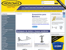 Tablet Screenshot of hidromix.com.br